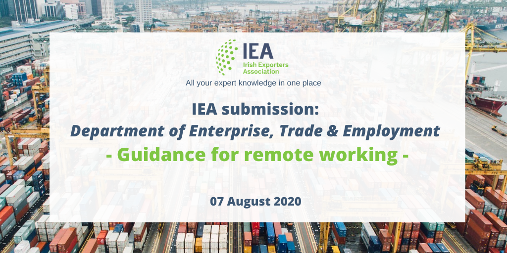 IEA submission: Public Consultation on Guidance for Remote Working