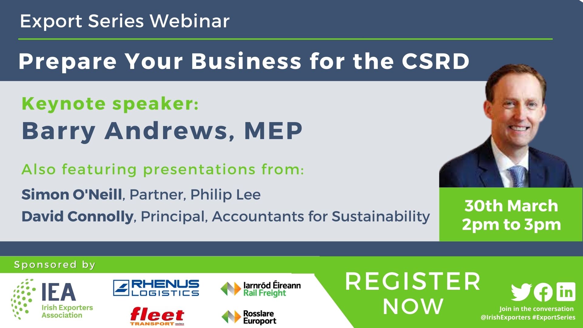 Export Series Webinar: Prepare Your Business for the CSRD