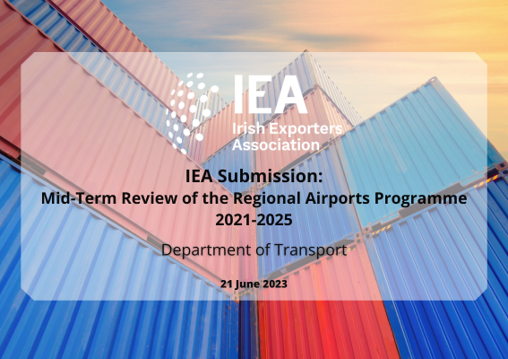 IEA Submission: Mid-Term Review of the Regional Airports Programme 2021-2025