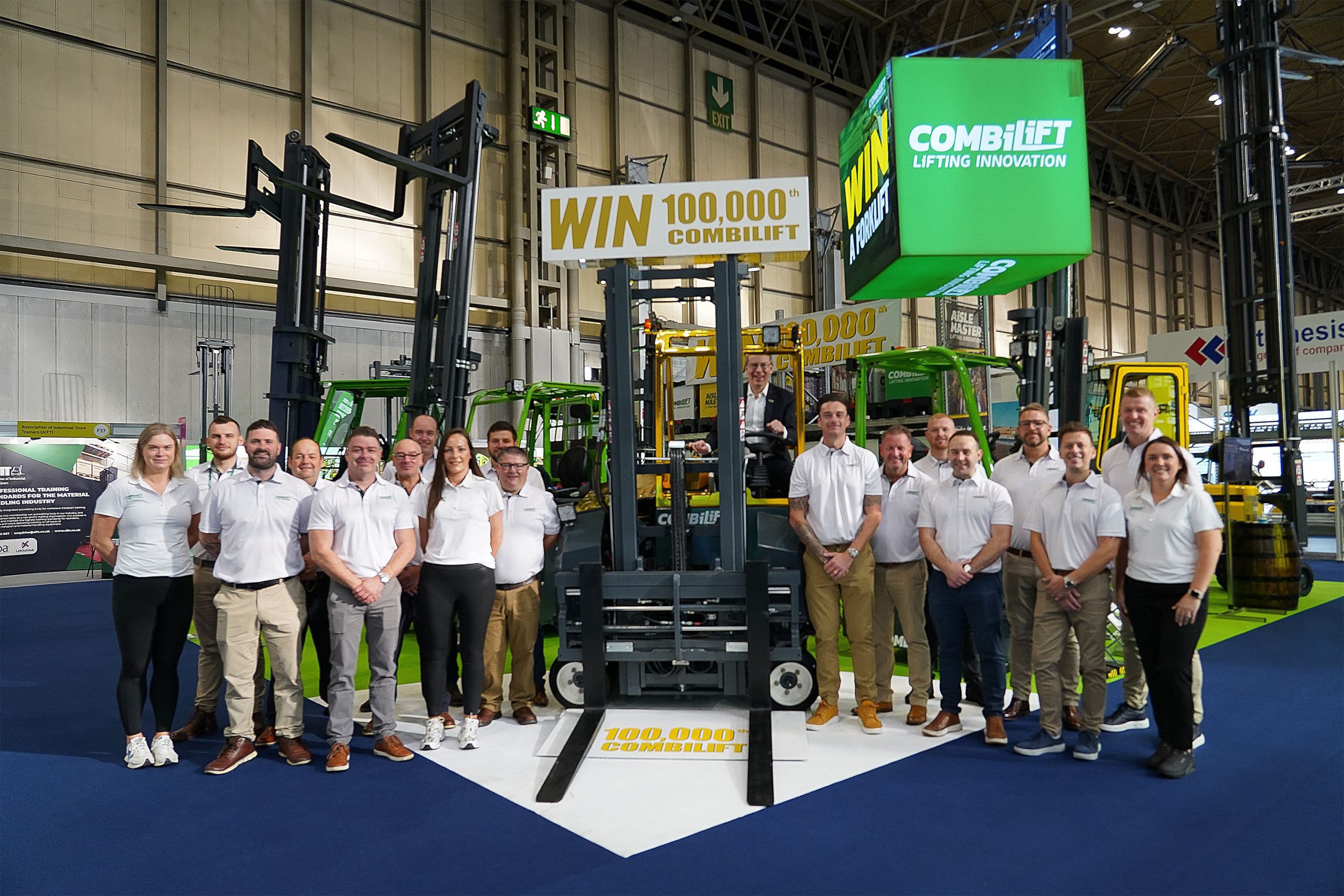 Win Combilift’s Landmark 100,000th Multidirectional Forklift and support UNICEF