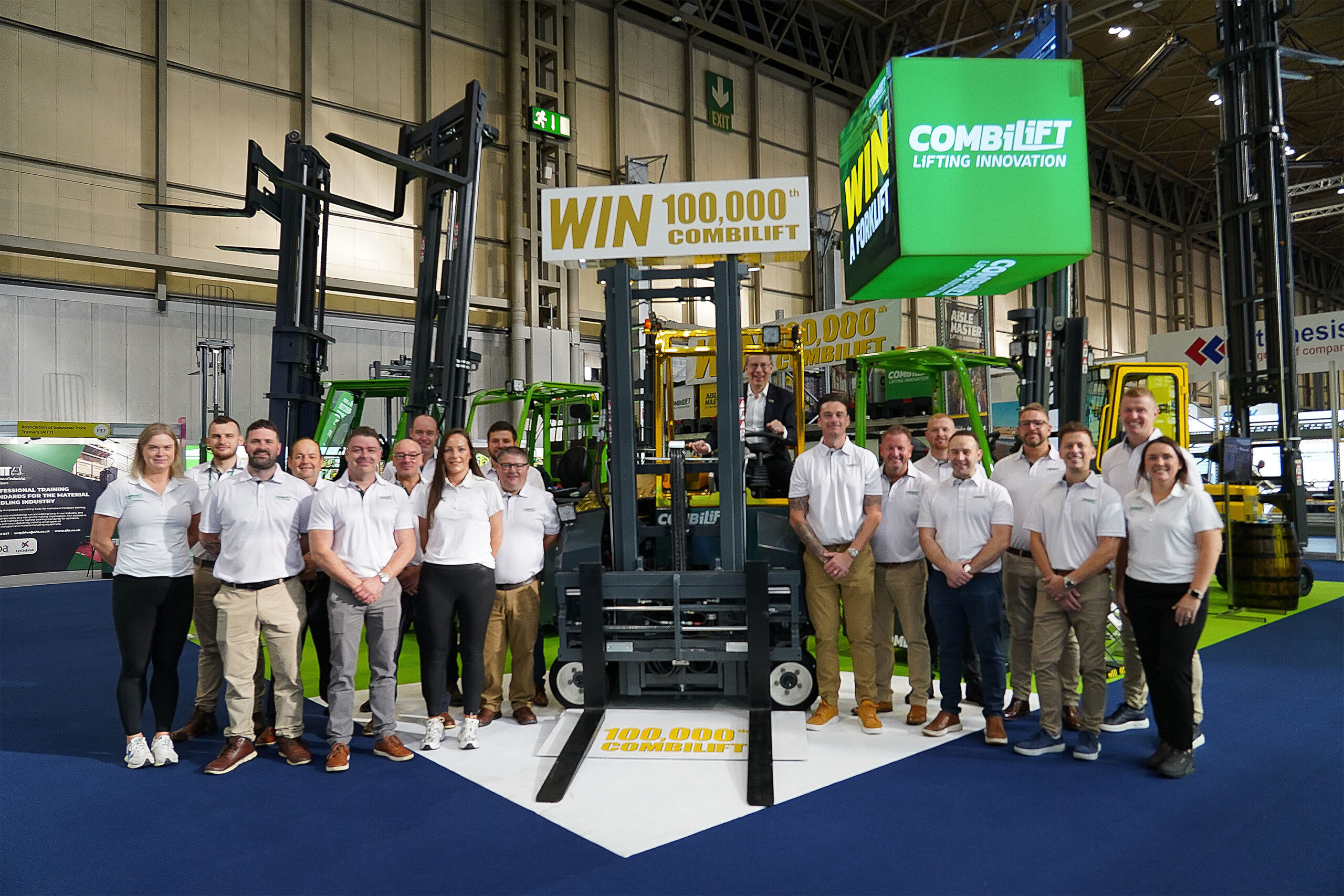 Win Combilift’s Landmark 100,000th Multidirectional Forklift and Support UNICEF